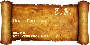 Bucz Montika névjegykártya